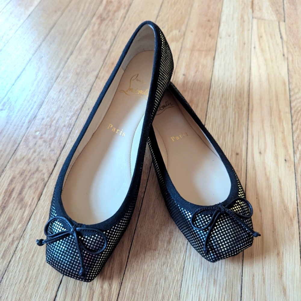 Christian Louboutin Black Ballet Flats - Women's 36 1/2
